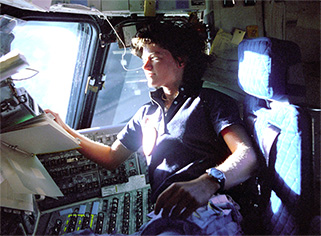 Sally Ride in Space